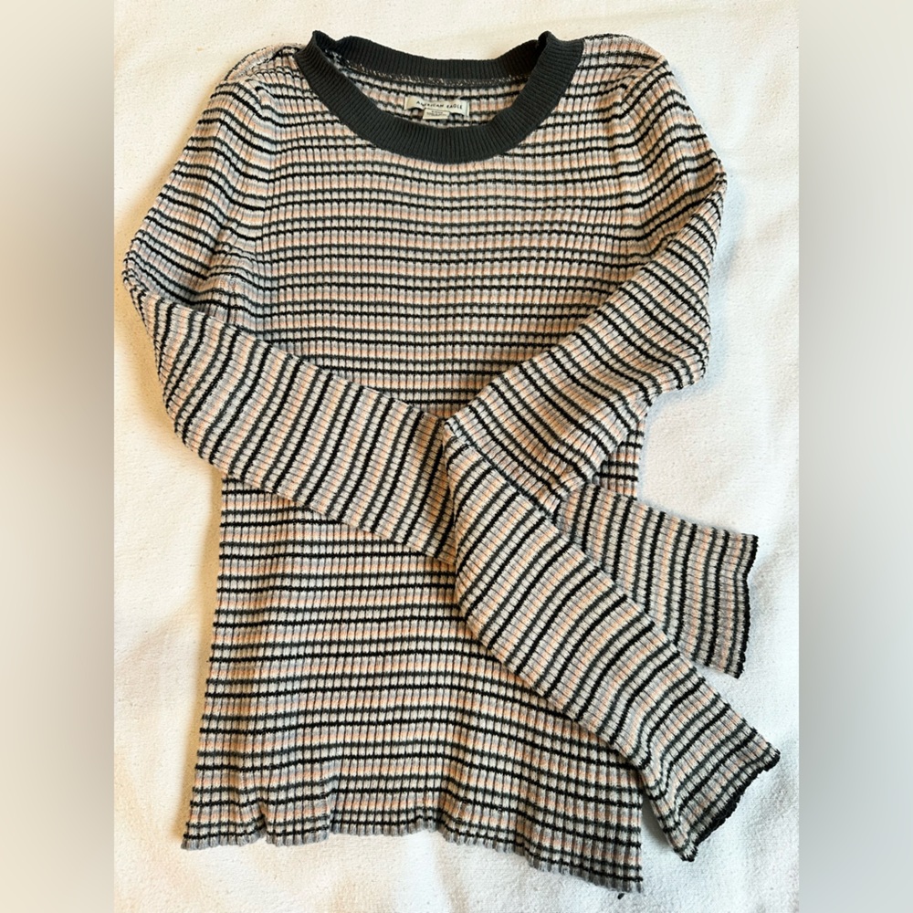American Eagle Outfitters Striped Sweater Tee